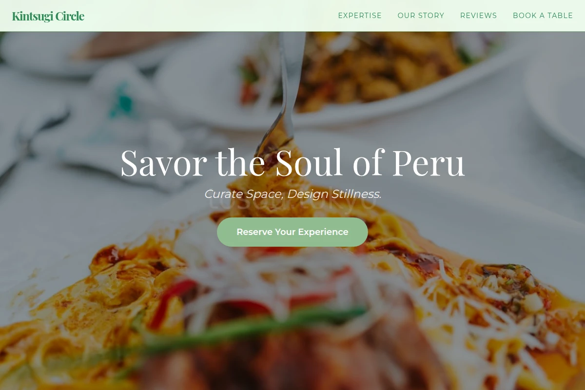 Bespoke Peruvian Food