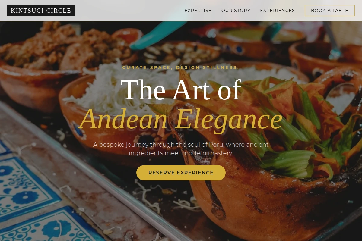 Bespoke Peruvian Food