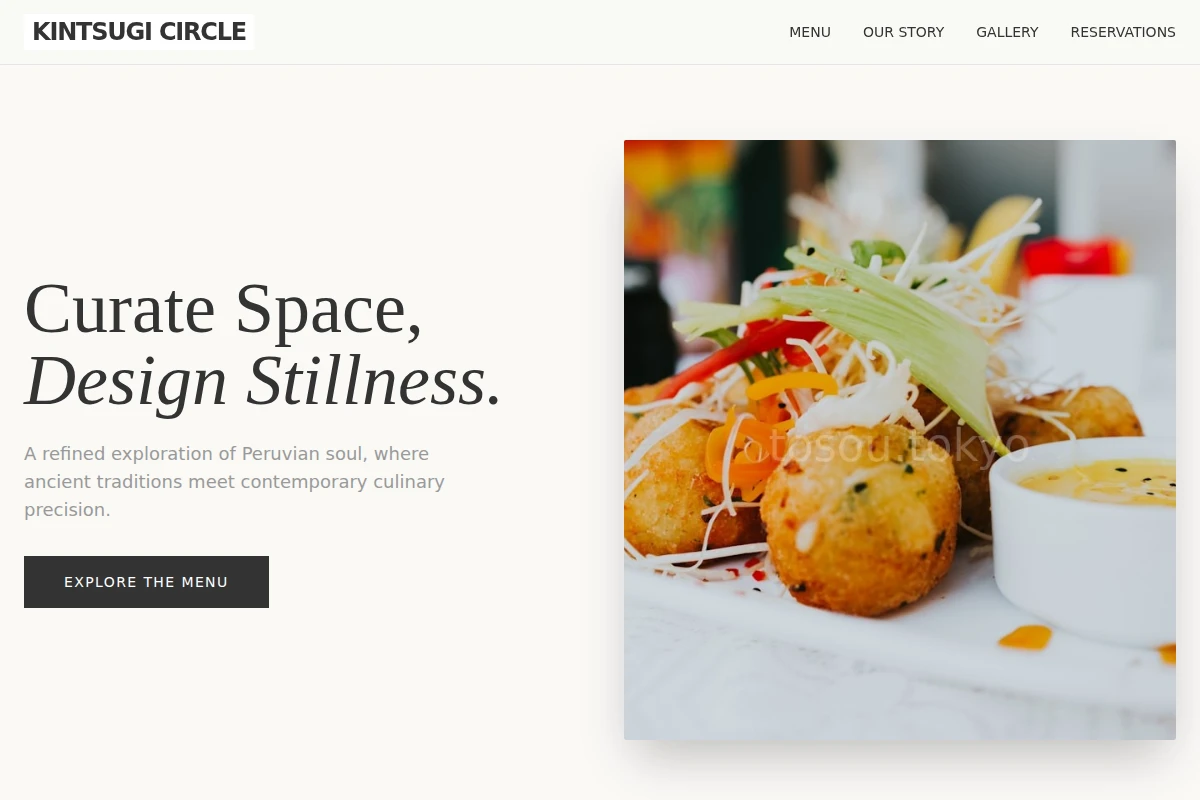Tailored Peruvian Food