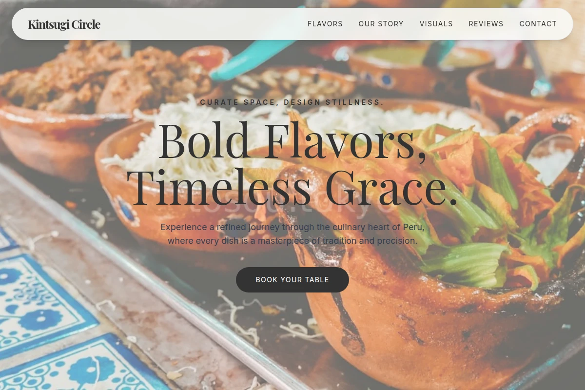 Bold Peruvian Food