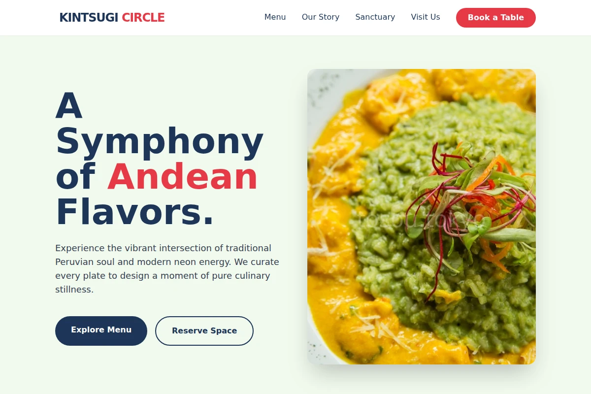Neon Peruvian Food